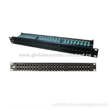 24-port CAT5e 110-IDC UTP Patch Panel from 12-year Professional FactoryNew